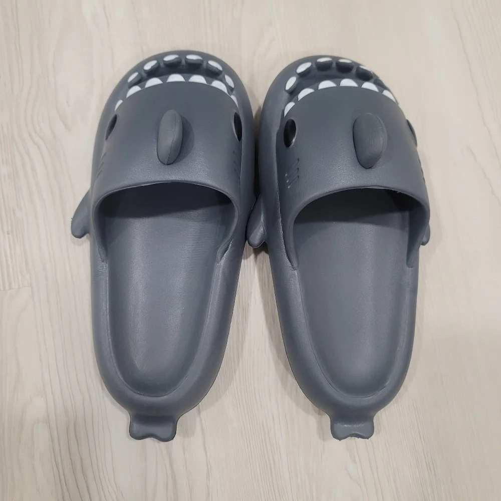Cloud Shark Slides Sandals Dark Gray Mens ,Women's Non-slip Unisex 38-39